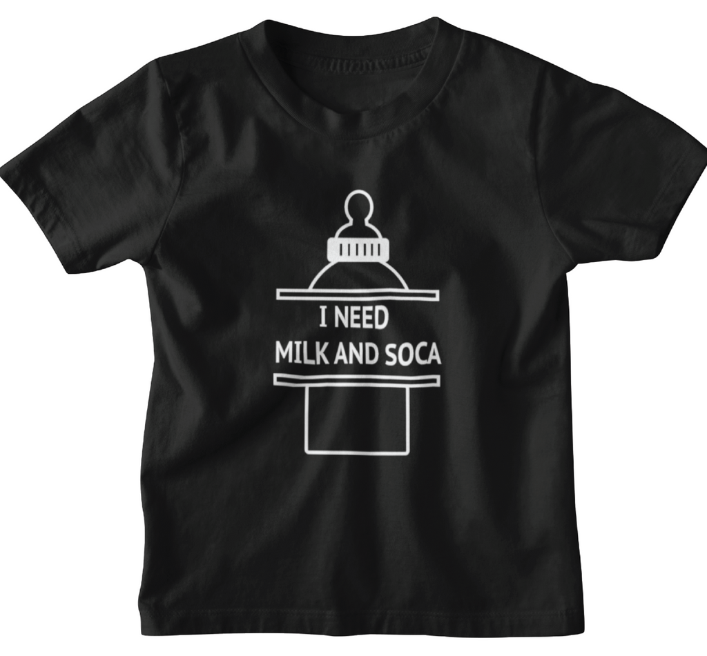 I Need Milk and Soca Toddler T-Shirt by Carnival Mode - CARNIVAL MODE