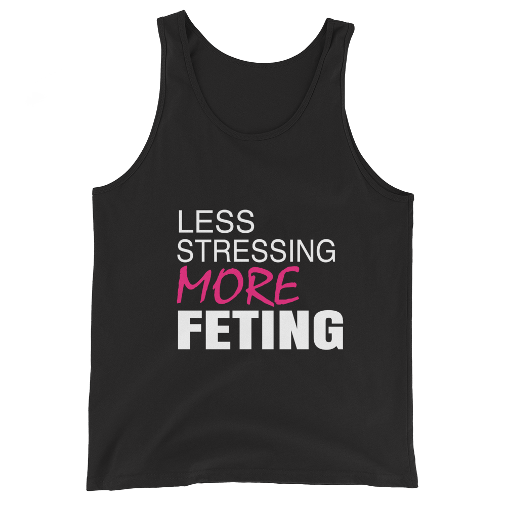 Less Stressing More Feting Womens Tank Top - CARNIVAL MODE
