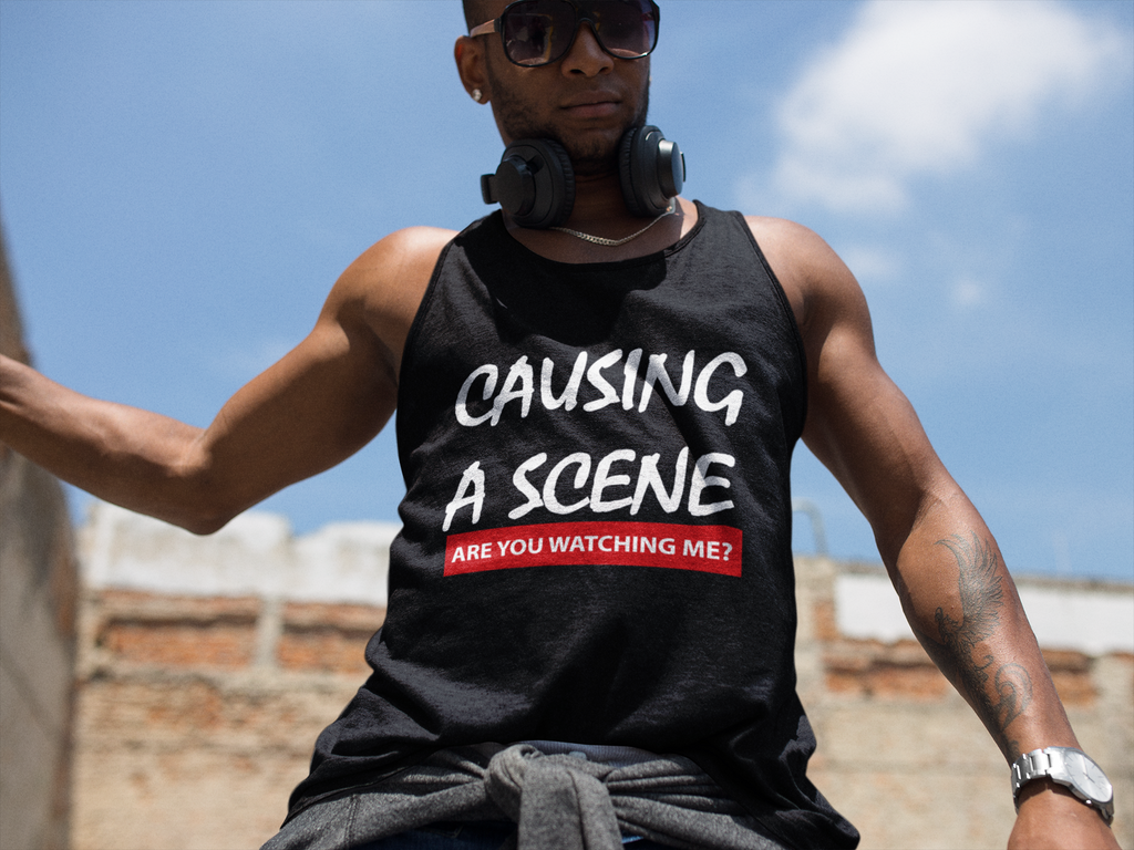 Causing A Scene Mens Tank Top by greatmagazineracks - greatmagazineracks