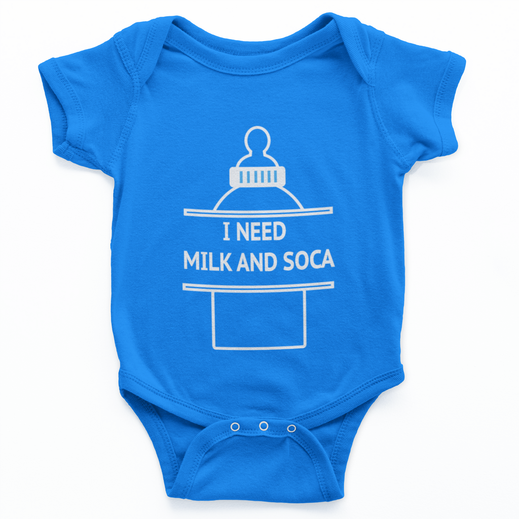I Need Milk and Soca Baby Bodysuit - CARNIVAL MODE