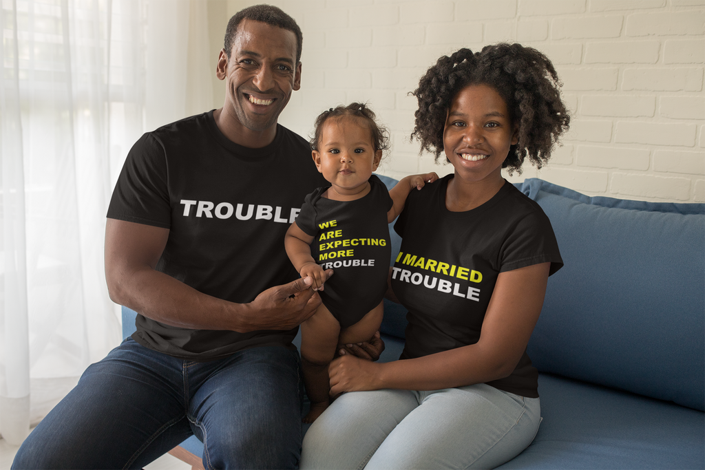 Trouble Family T-Shirt Set by greatmagazineracks - greatmagazineracks